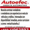 Autoefec necesita contratar vendedores